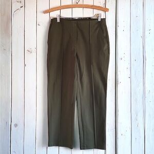 ❄️ 50% off winter M & S  pleated stretch elastic waist trousers pants 10 short